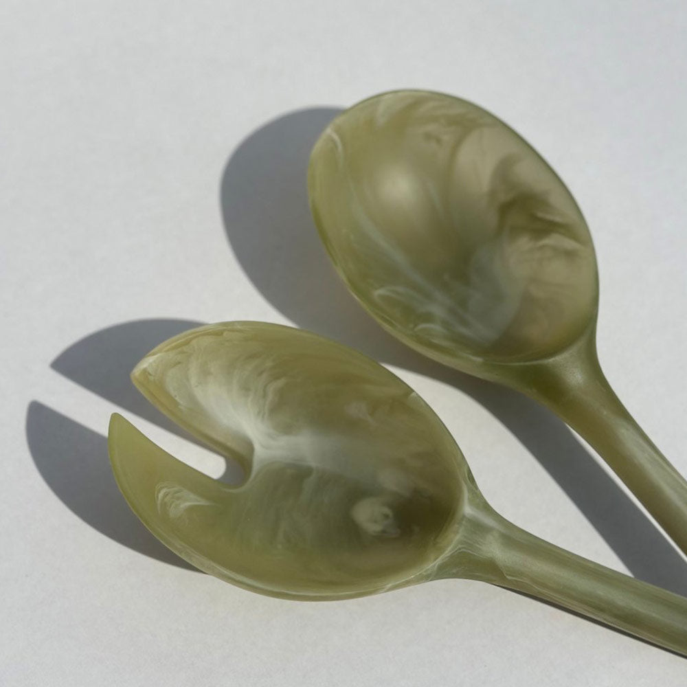Salad Servers in Green