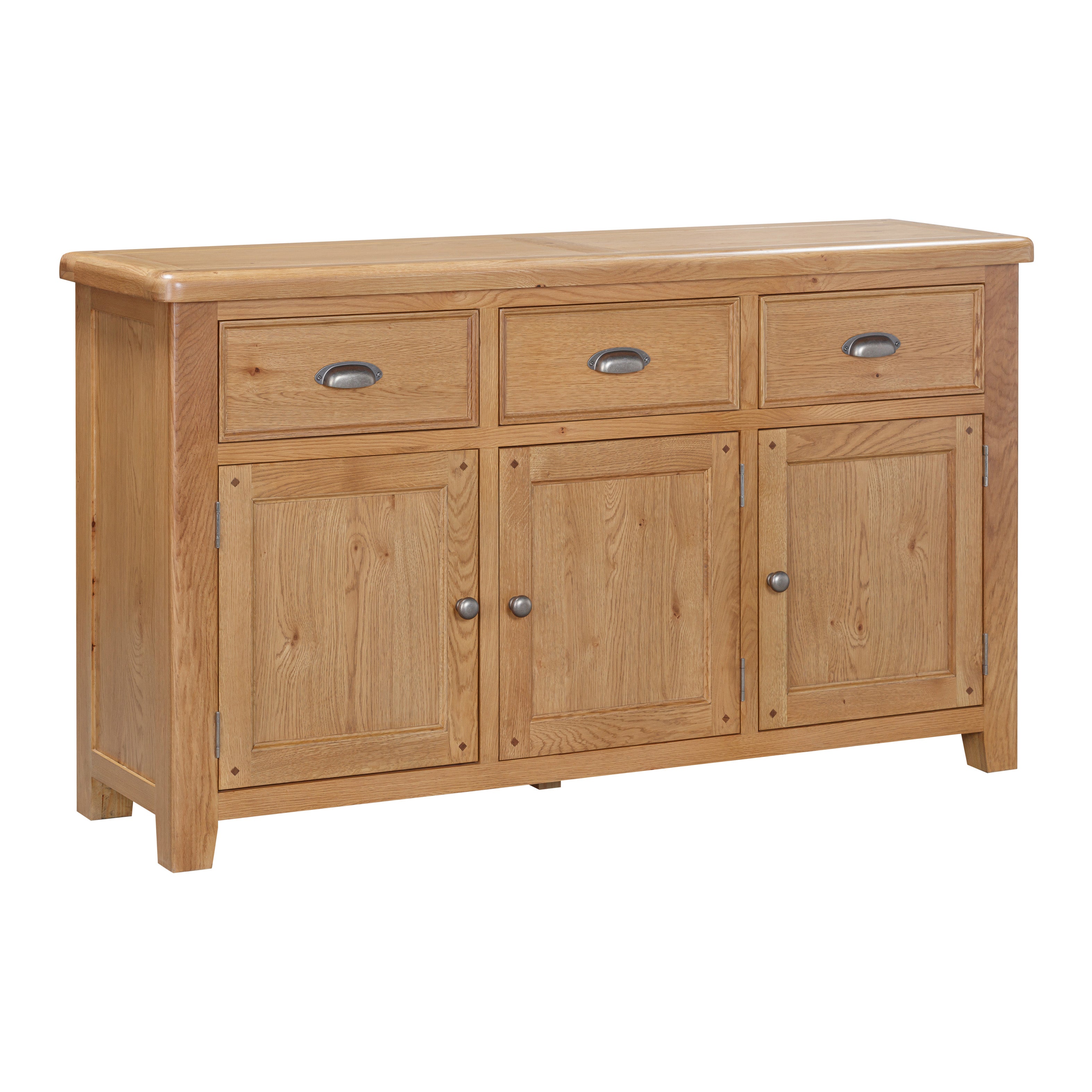 Medway Oak 3 Door Sideboard in Oak