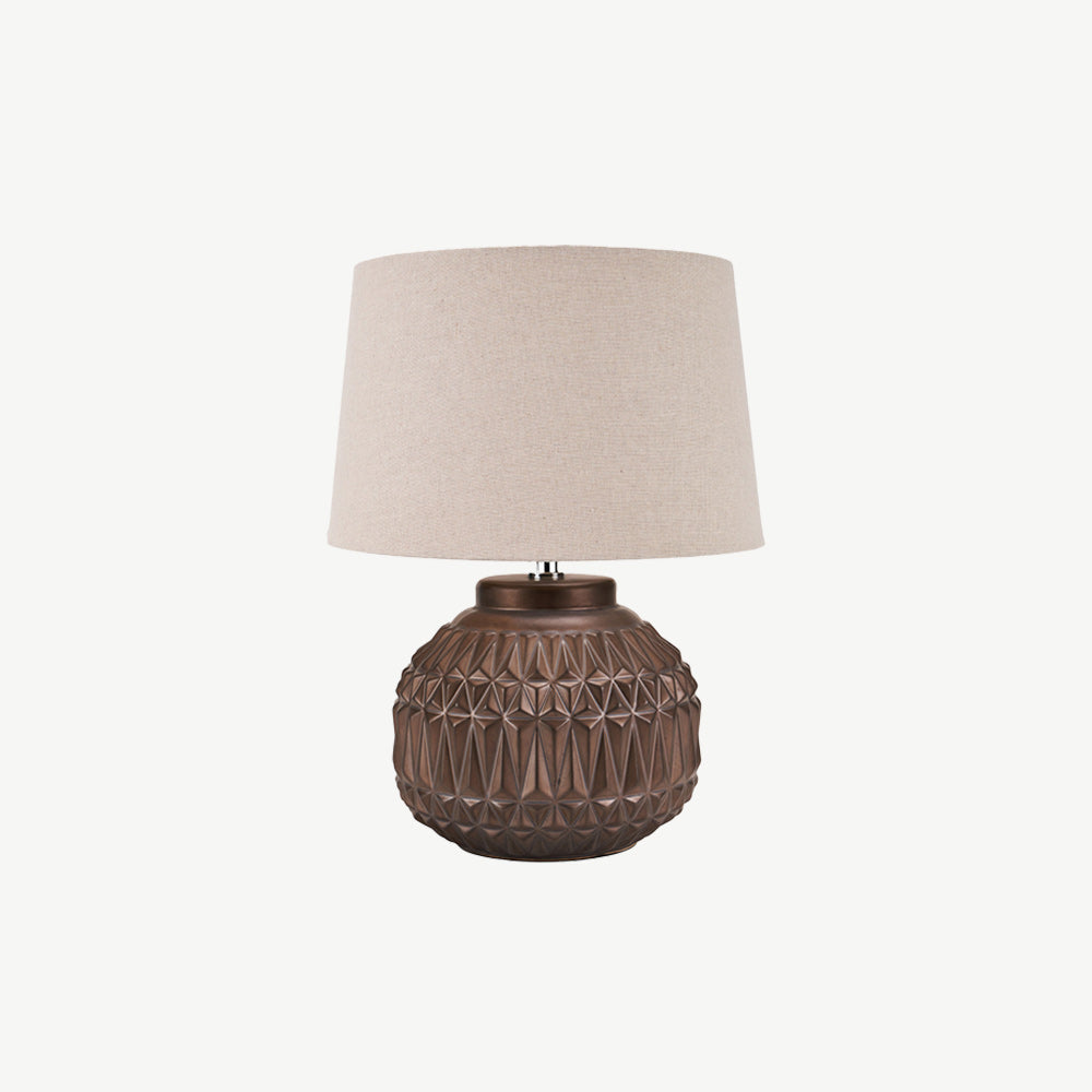 Aztec Texture Ceramic Table Lamp