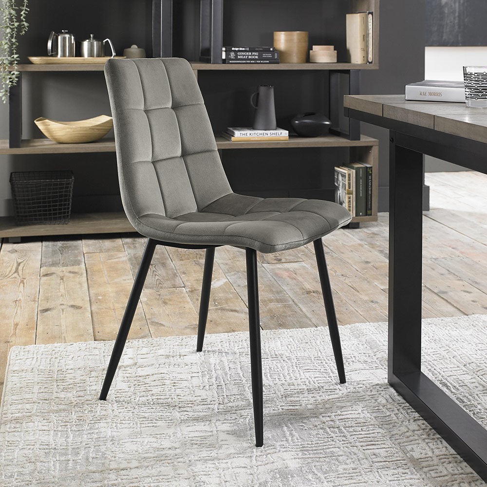 Manitoba Dining Chair in Light Grey