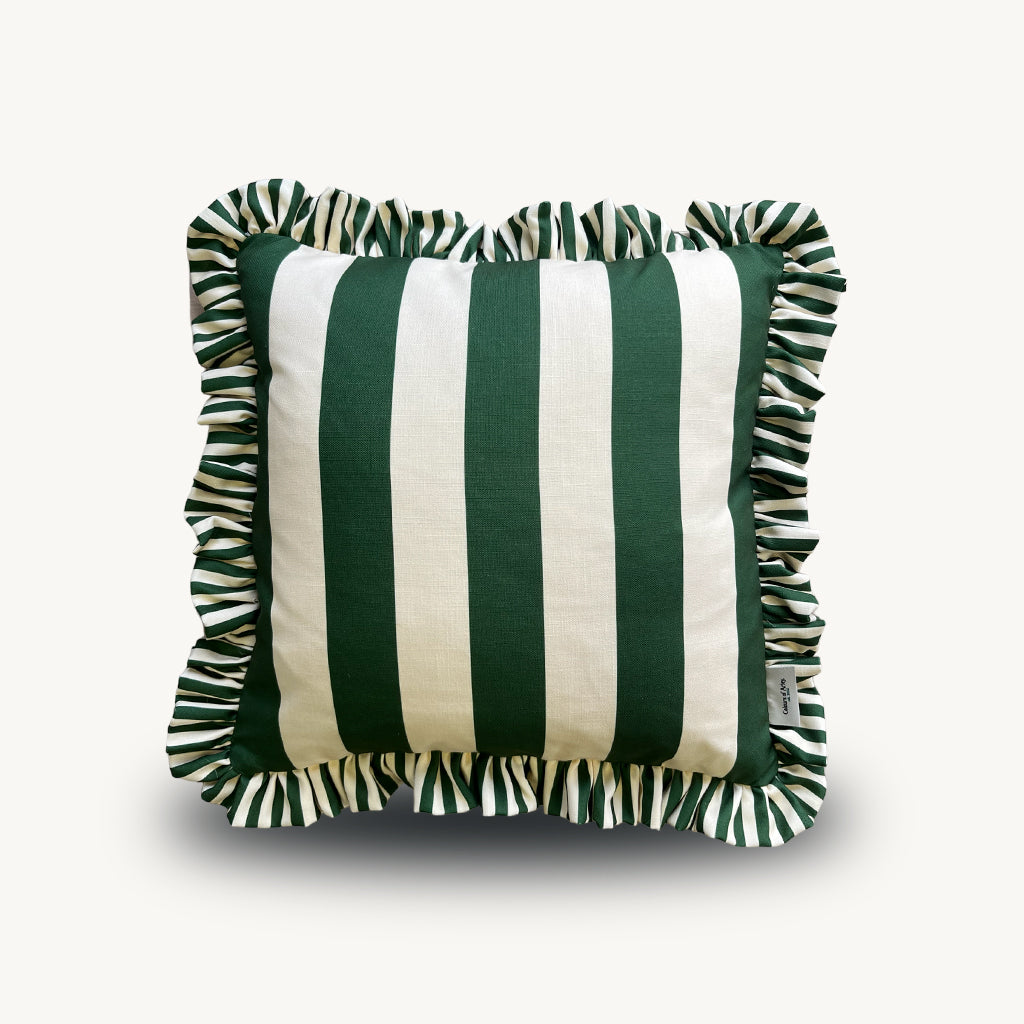 Colours Of Arley Cocktail Cushion - Pine & Coconut