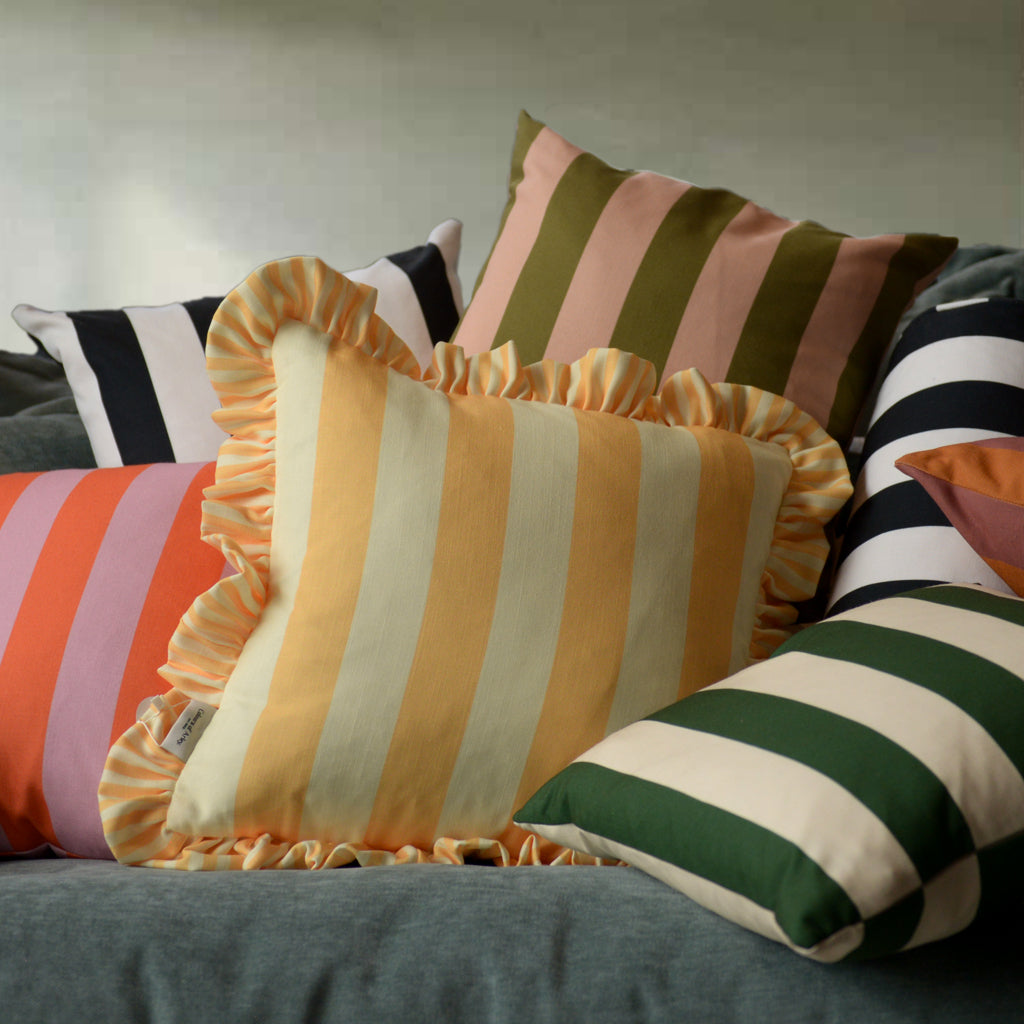 Colours of Arley Sicily Yellow Cocktail Cushion