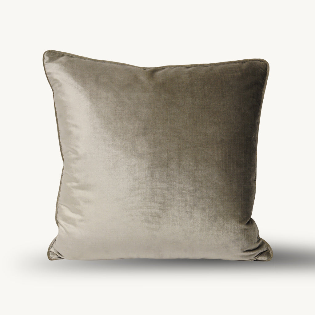 Andromeda Velvet Extra Large Cushion in Brown