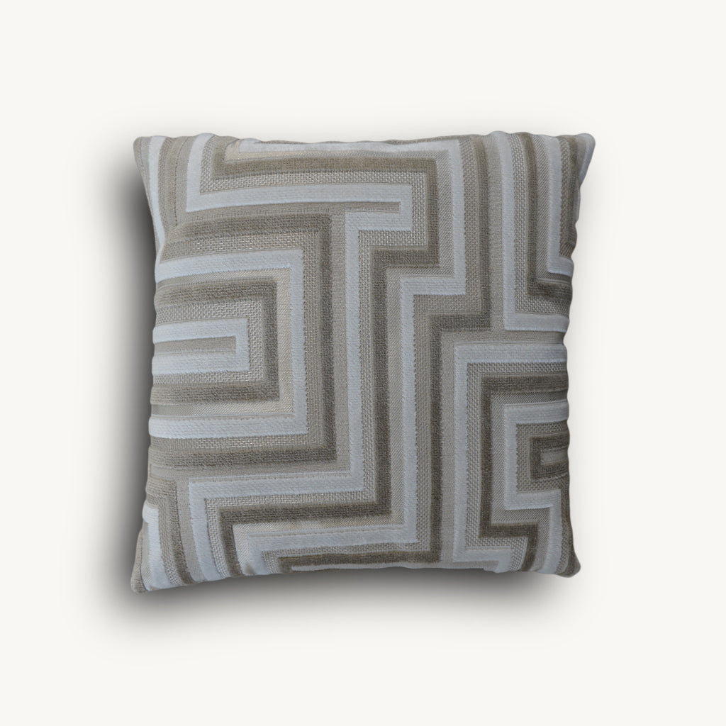 Geometric Velvet Cushion