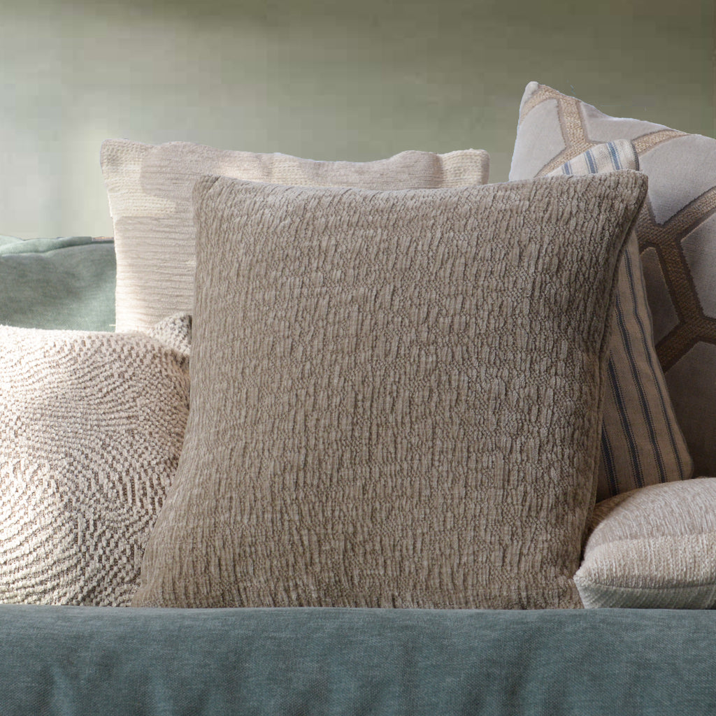 Textured Cushion in Brown