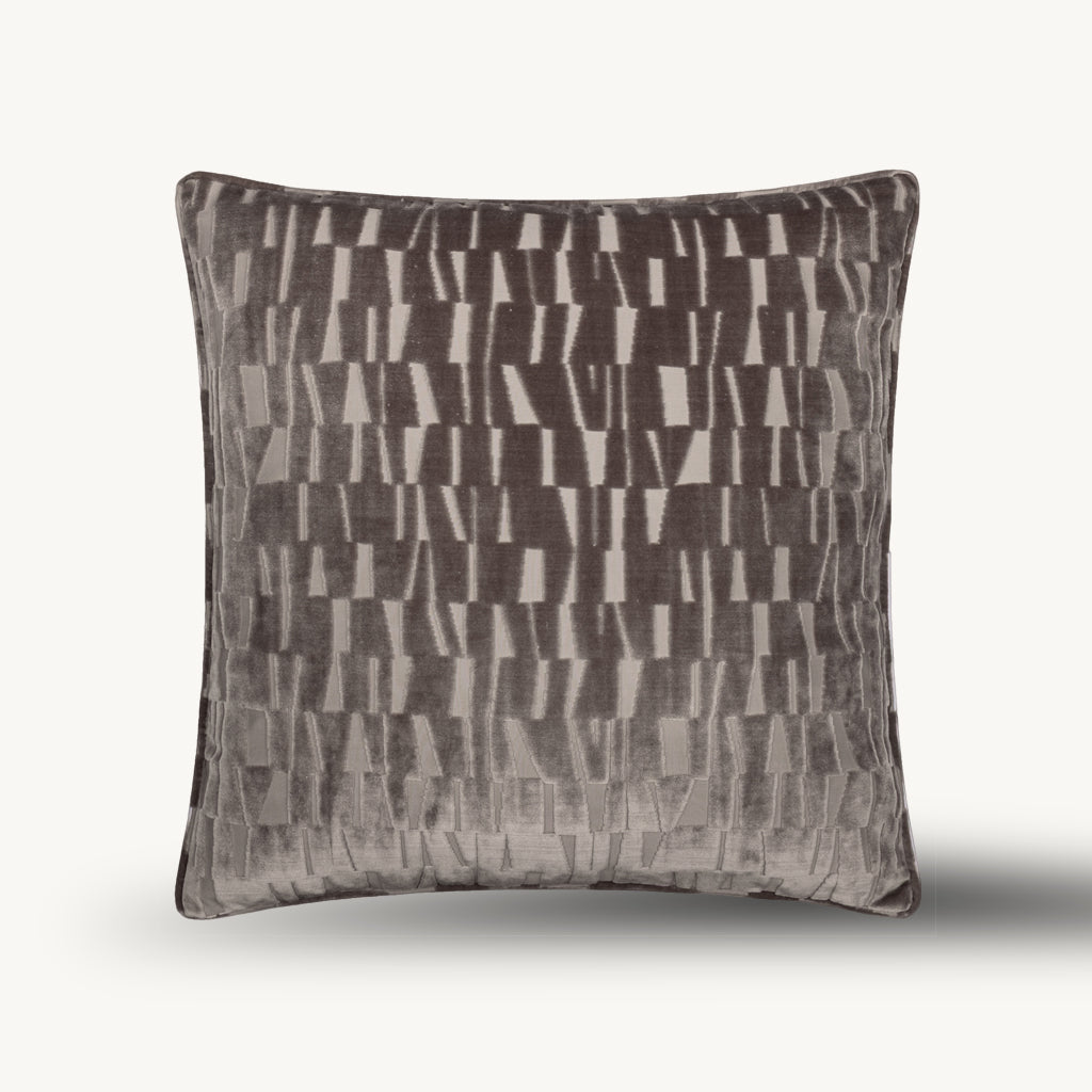 Titan Velvet Cushion in Beige