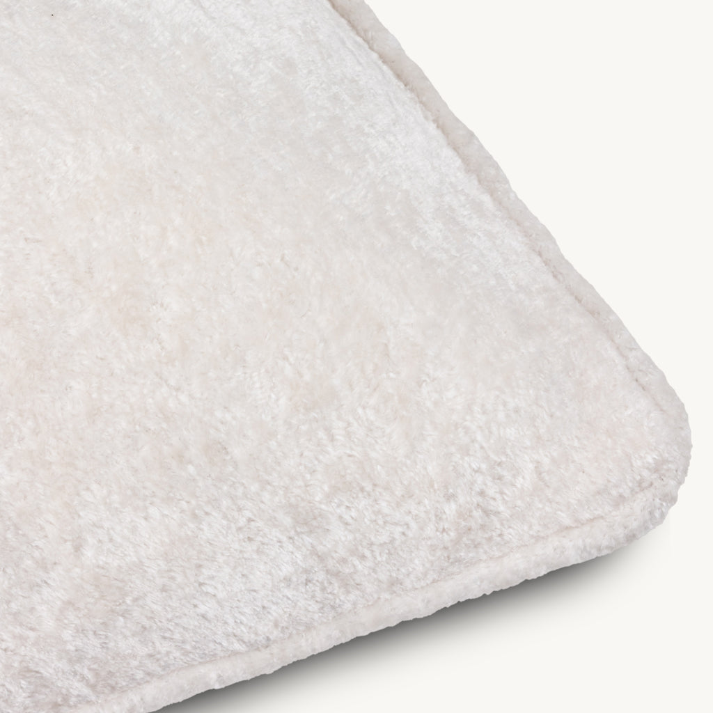 Draco Velvet Cushion in White