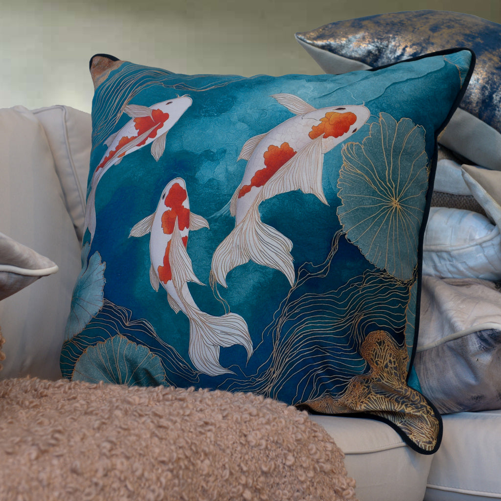 River Koi Cushion
