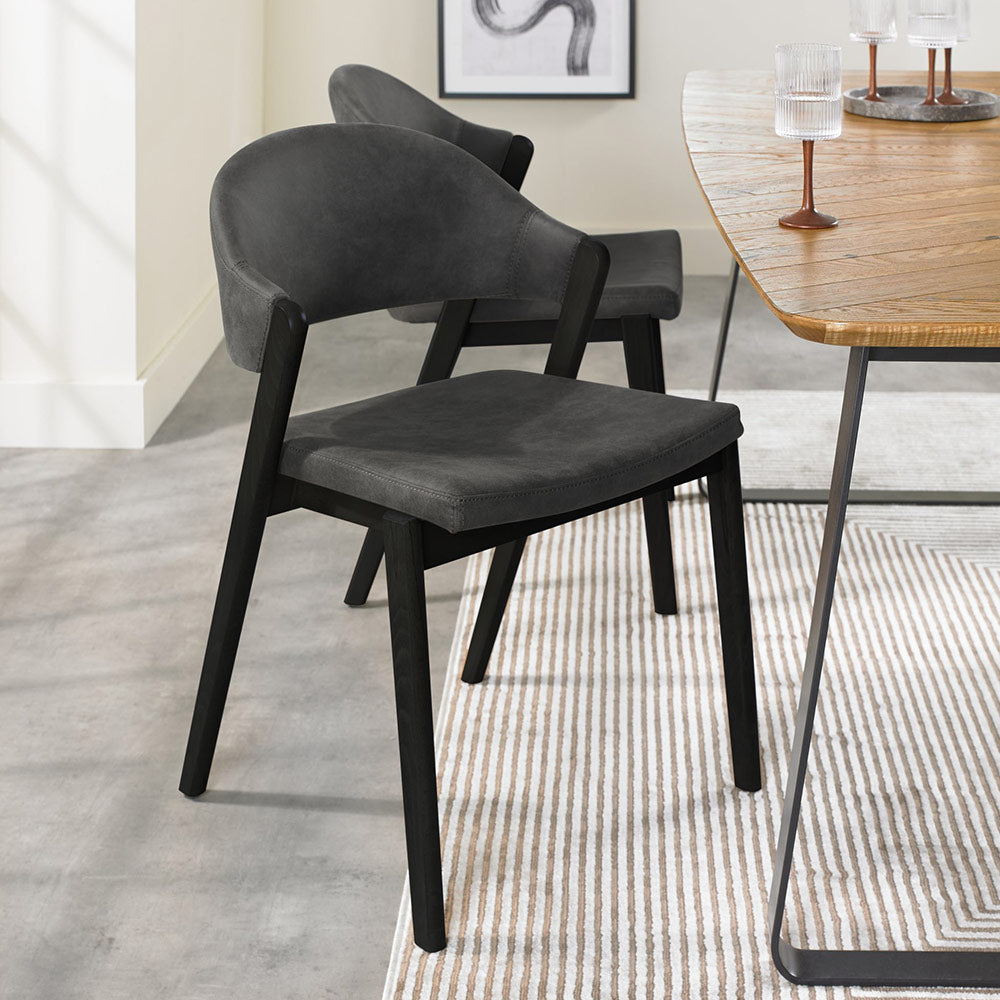 Highgate Peppercorn Dining Chair in Dark Grey