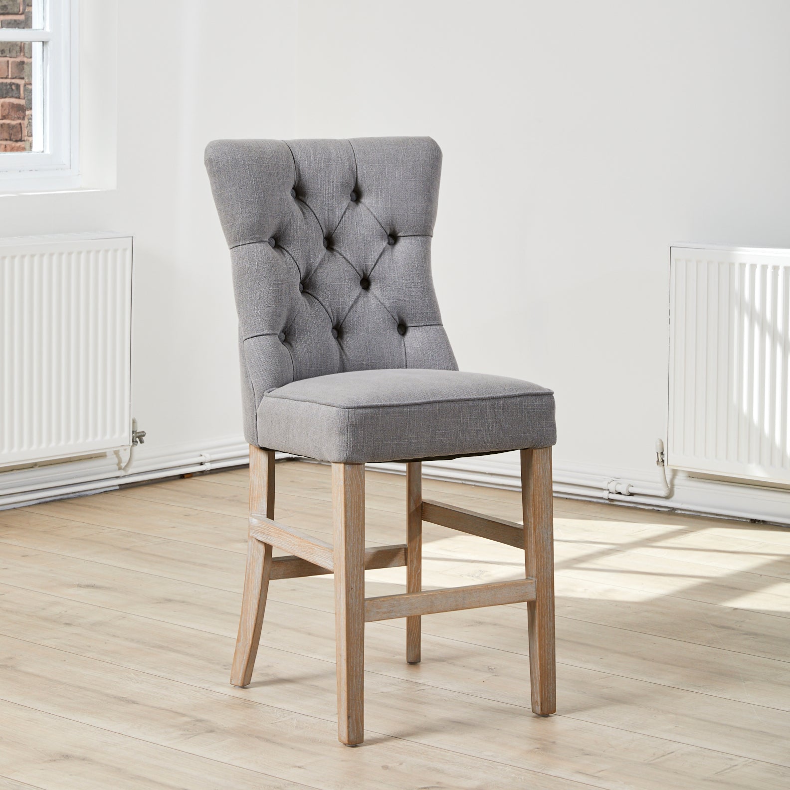 Poppy Counter Stool in Grey