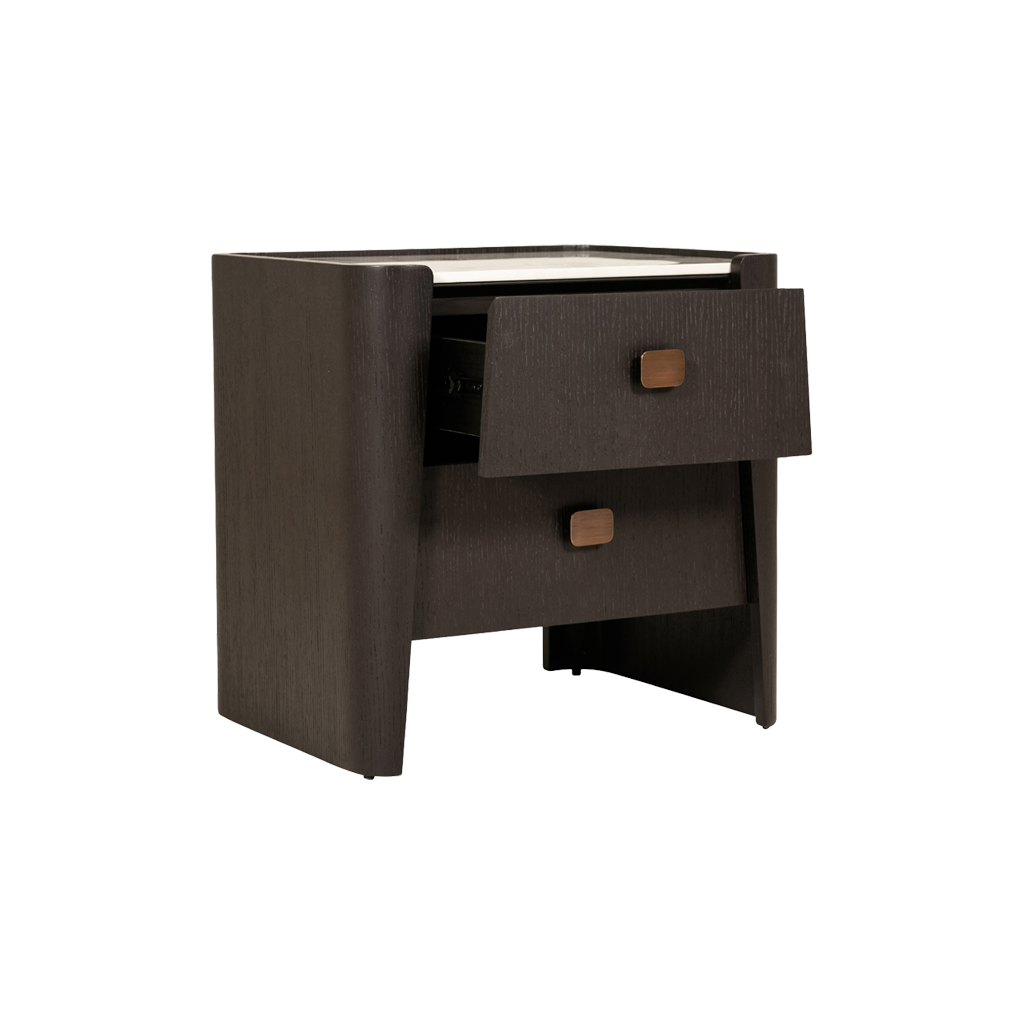 Adara 2 Drawer Bedside Table