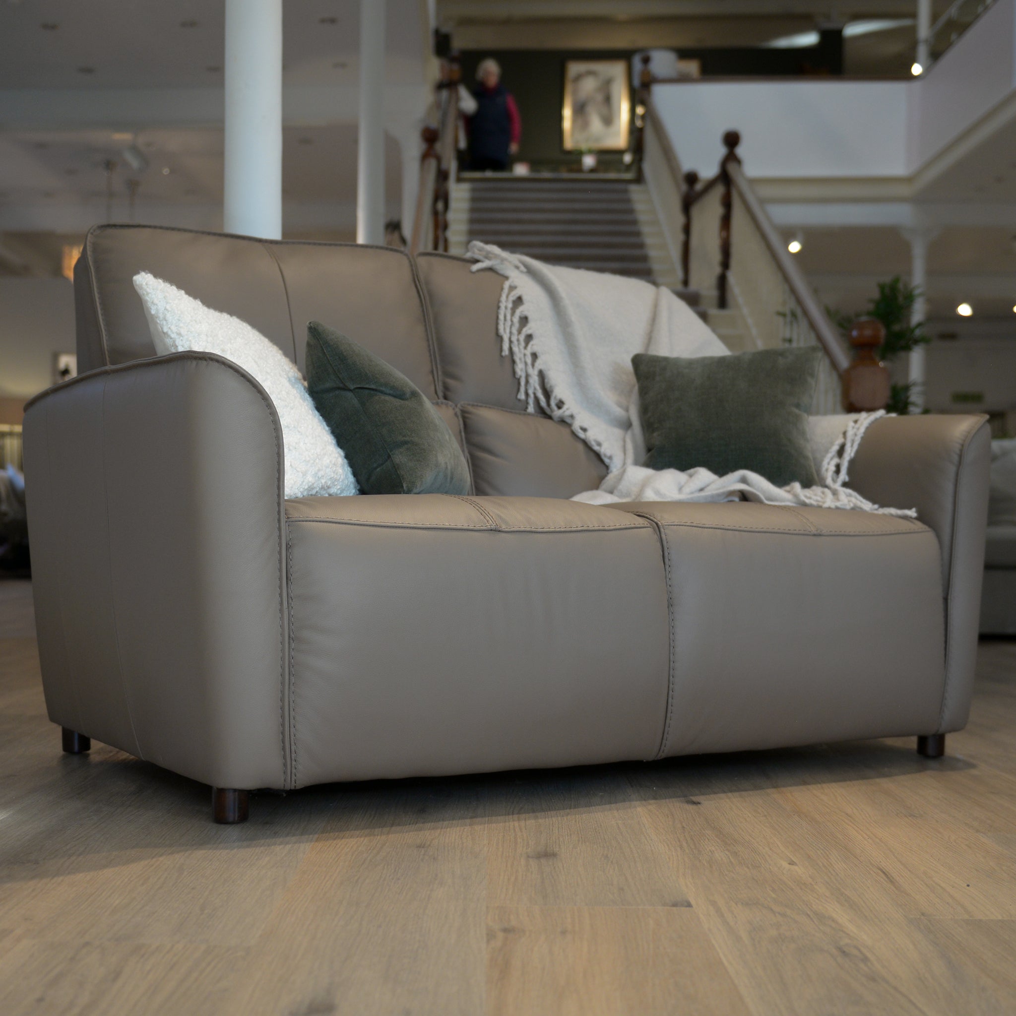 Adler 2 Seater Sofa in Latte Leather