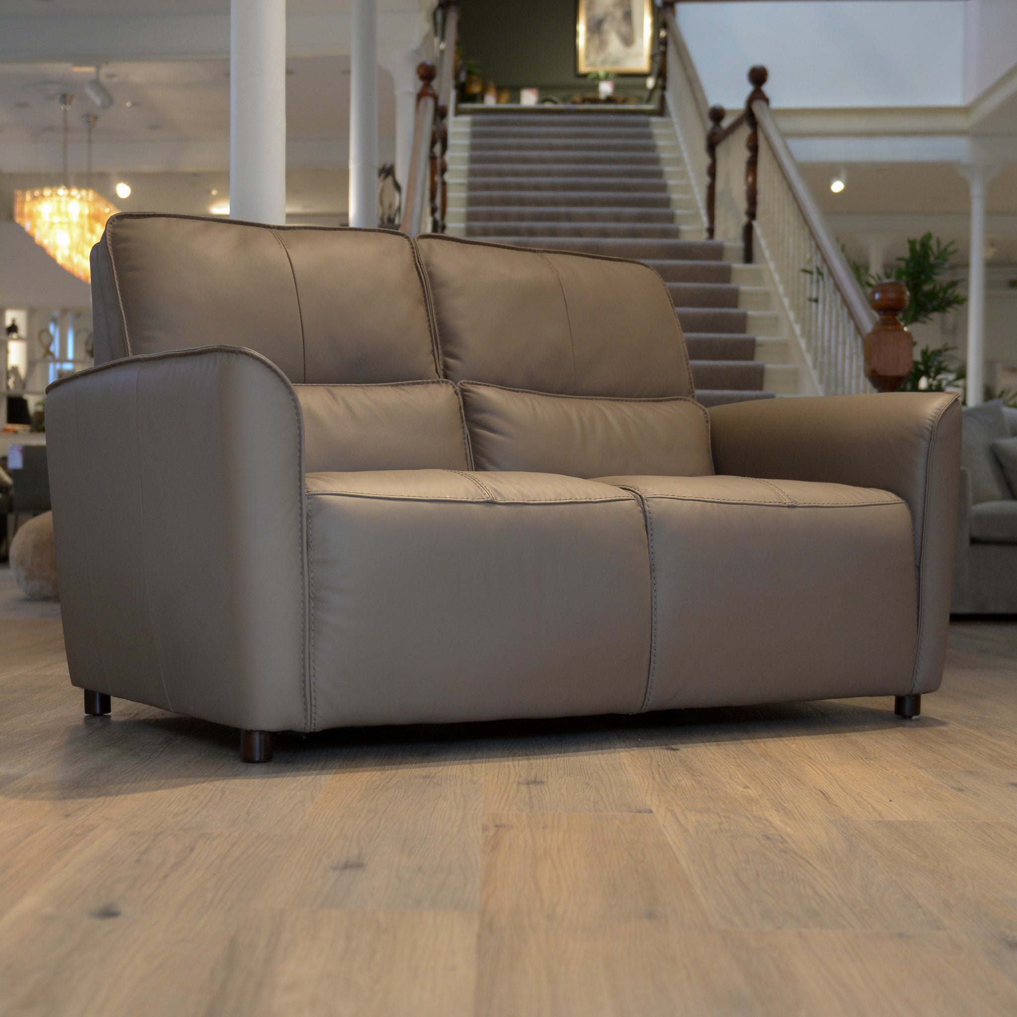 Adler 2 Seater Sofa in Latte Leather