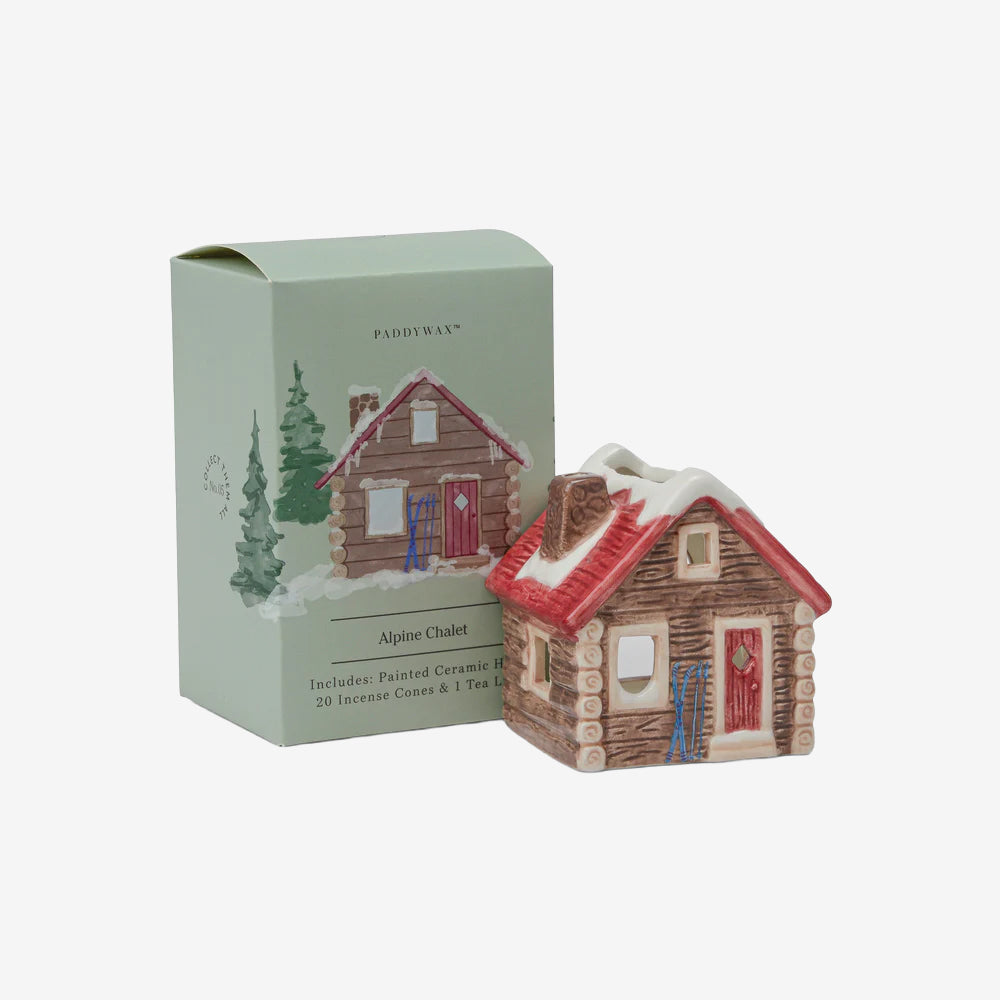 Alpine Chalet Incense & Tealight Holder