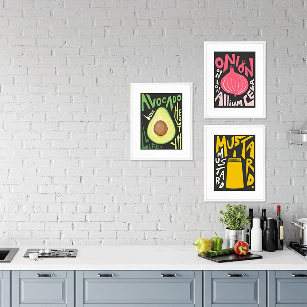 Mustard Framed Wall Art