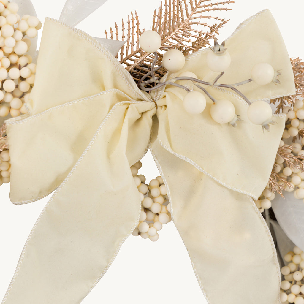 Festive Berry Wreath with Bow