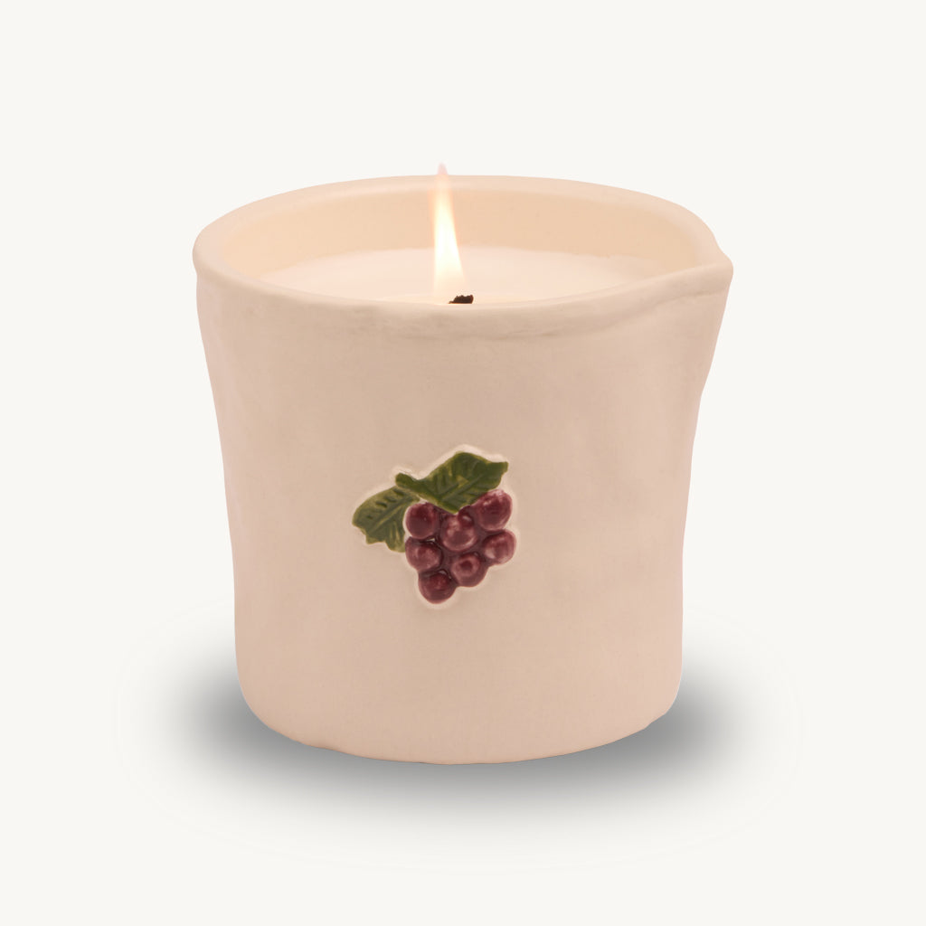 Bistro Bordeaux Grape Ceramic Soy Candle