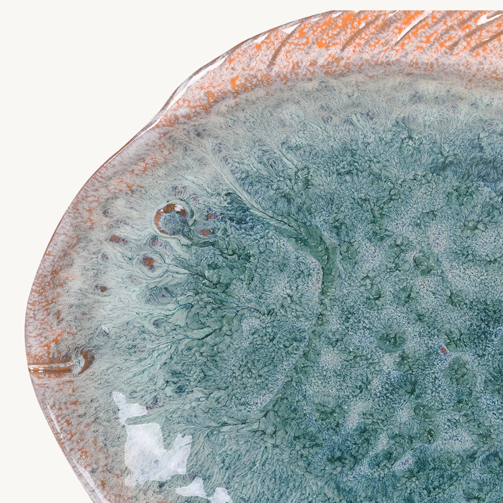 Blue Ombre Turbot Plate