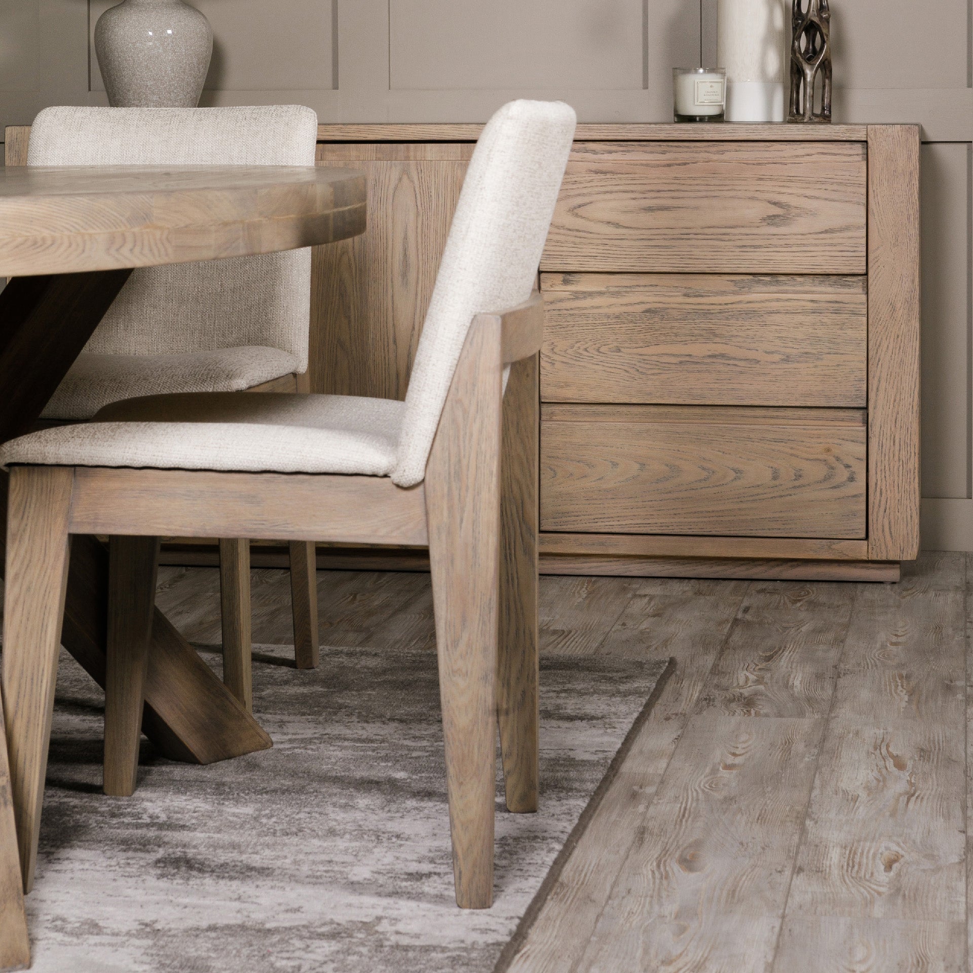 Boden Round Table Dining Bundle in Natural