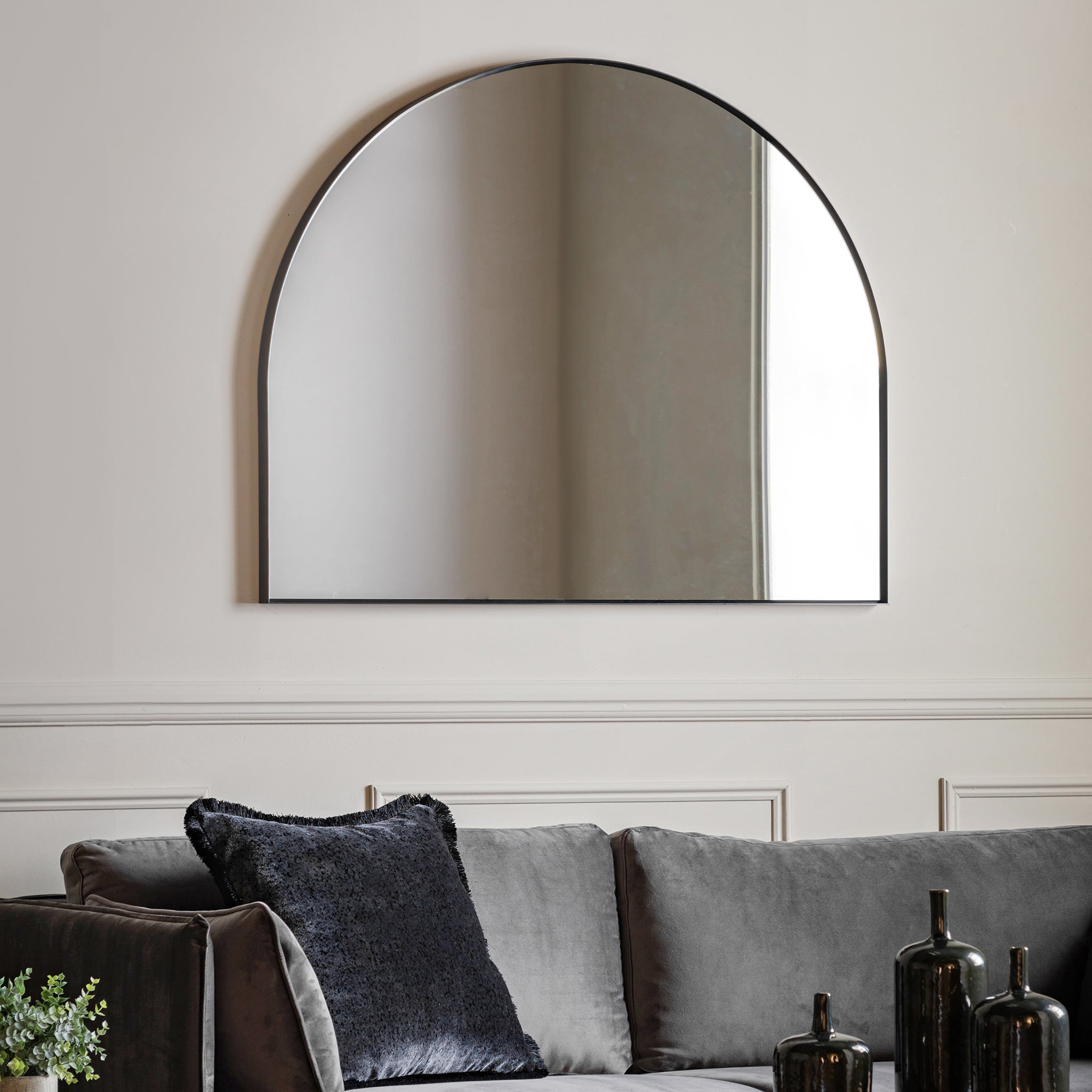 Bordeaux Over Mantle Mirror