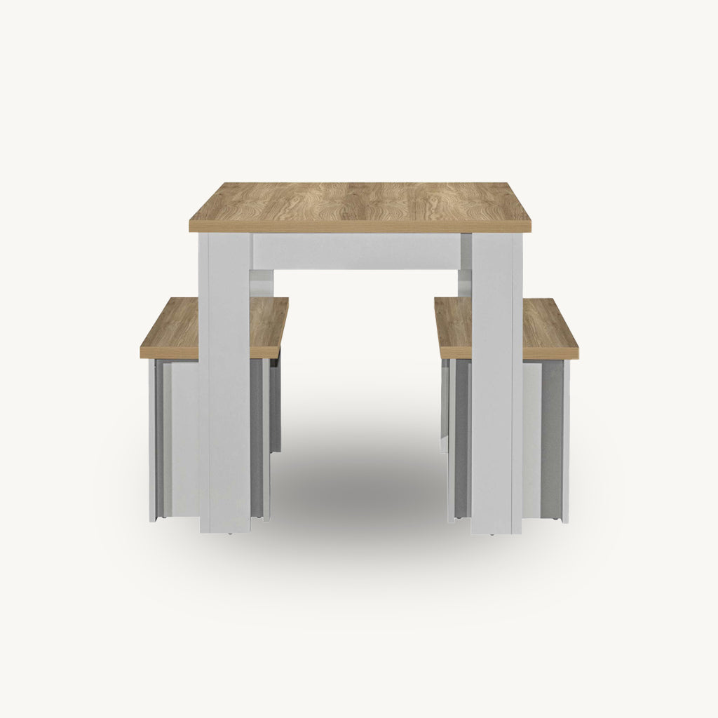 Burwick Dining Table and Bench Set