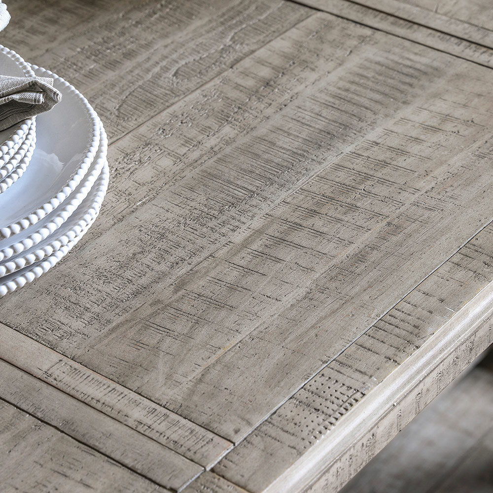 Pine extending dining table in natural finish