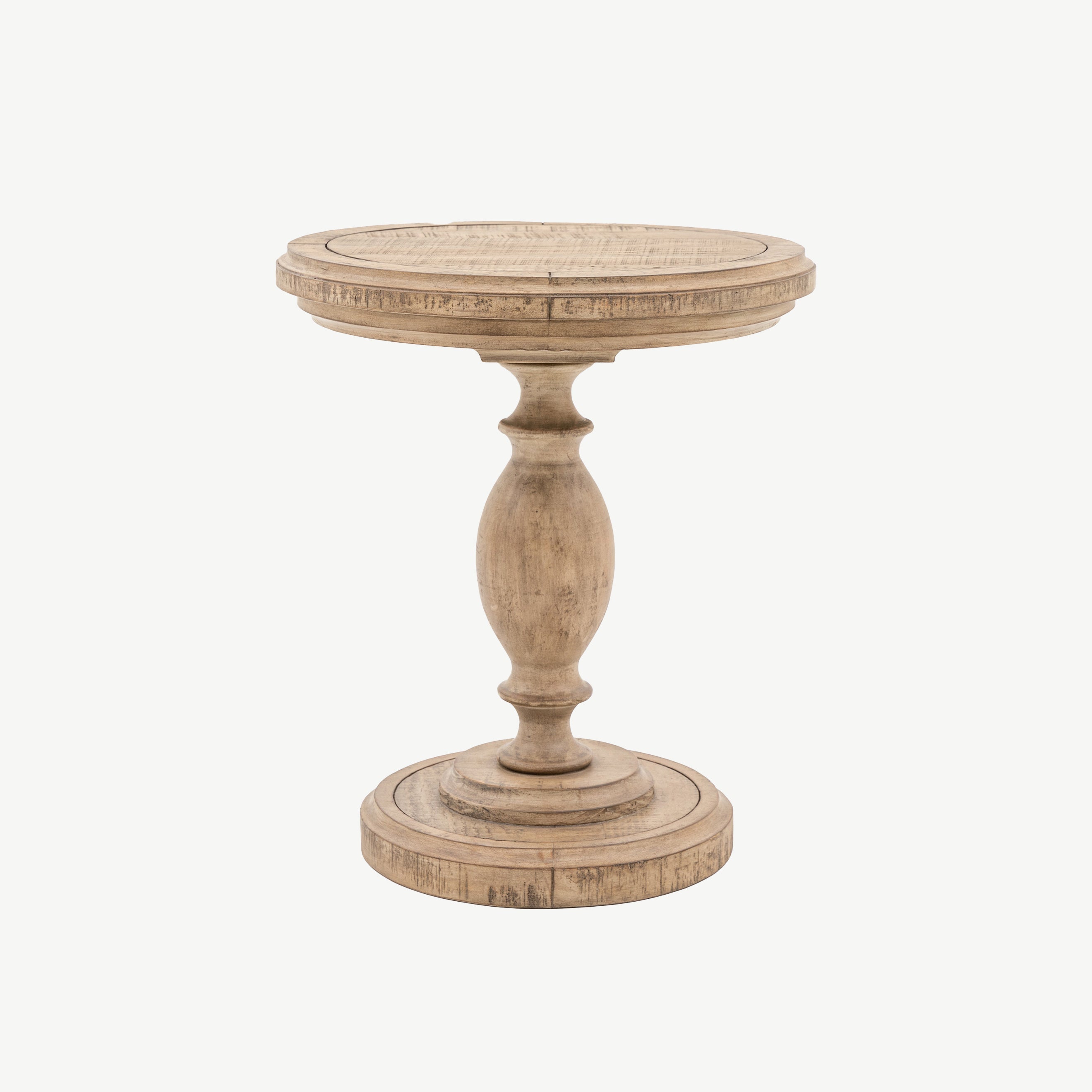 Pine side table in natural finish
