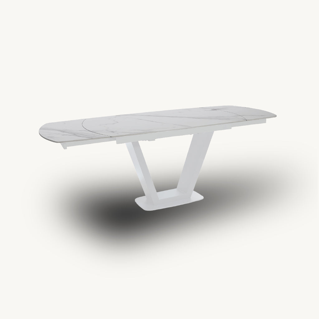 Cordova Motion Dining Table in White
