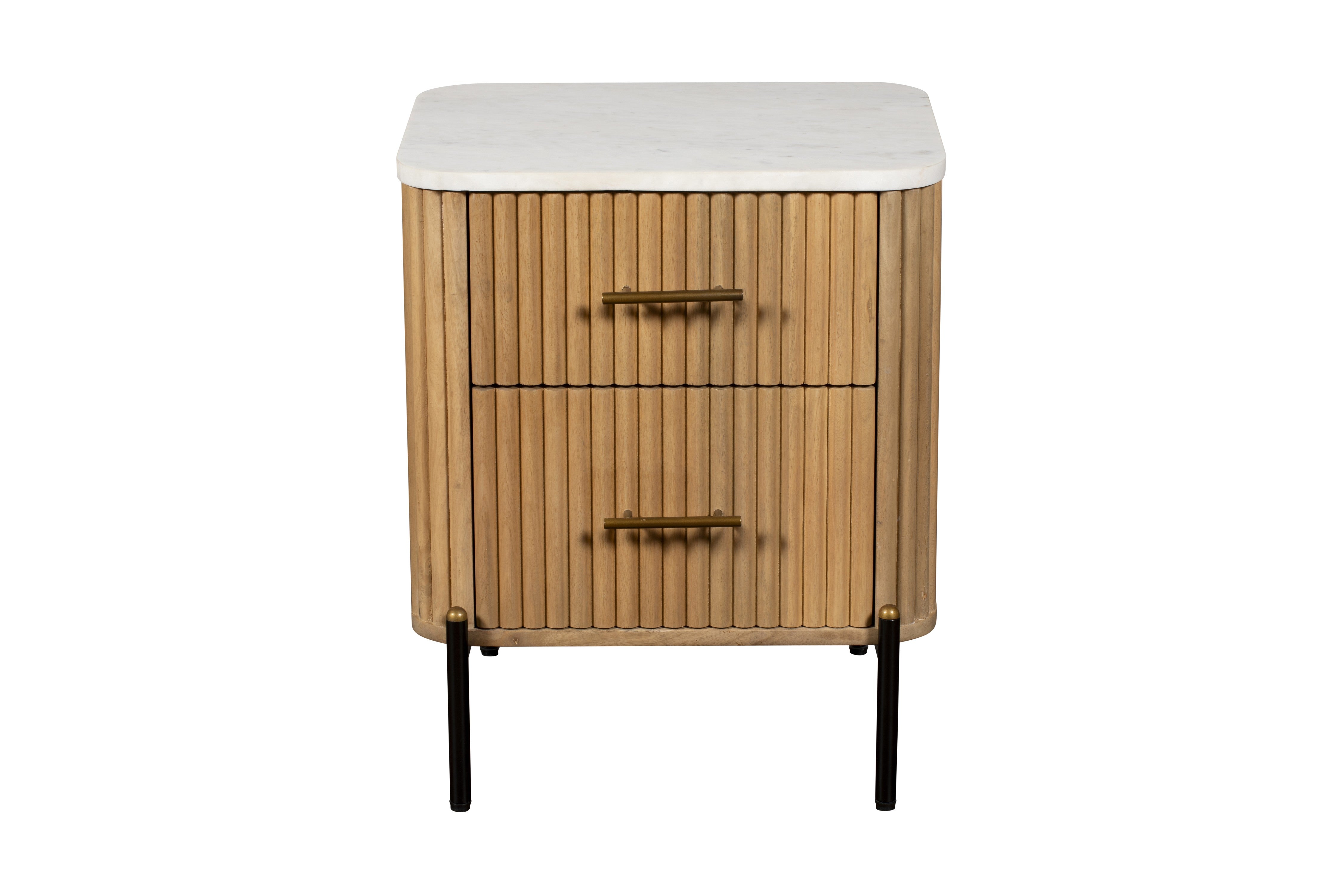 Java 2 Drawer Bedside Table