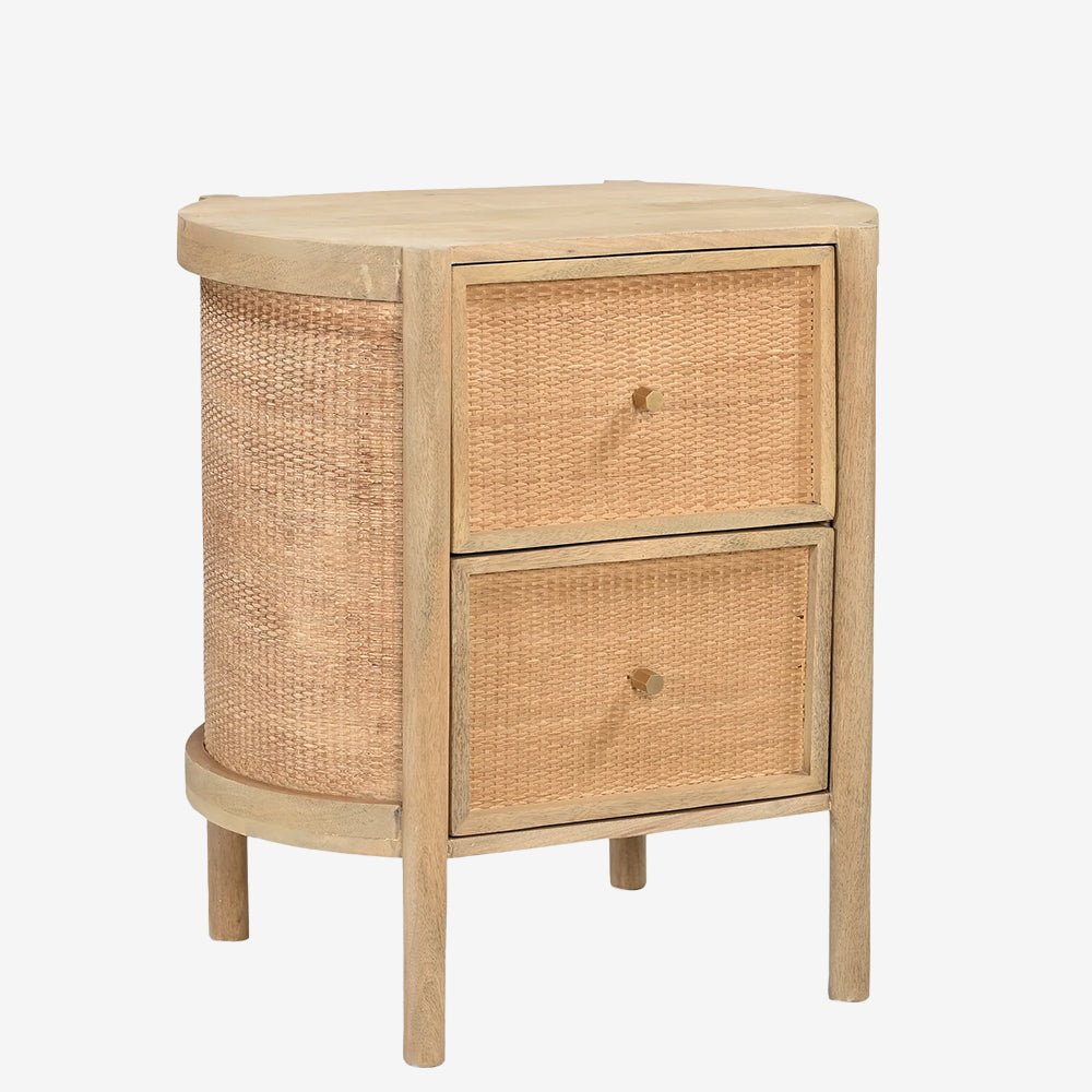 Suri 2 Drawer Side Table