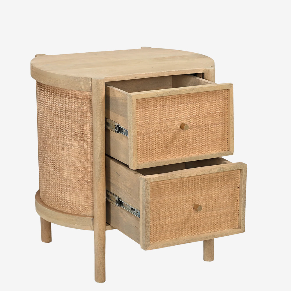 Suri 2 Drawer Side Table