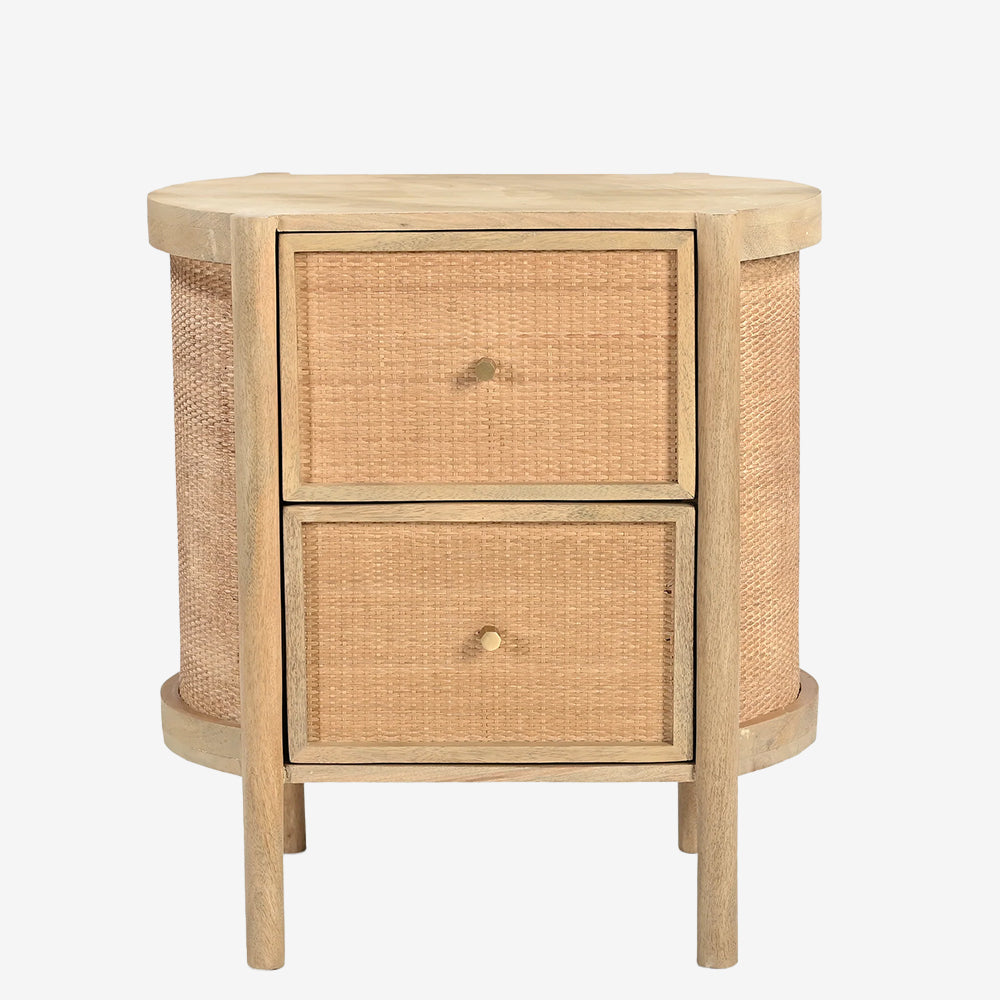 Suri 2 Drawer Side Table