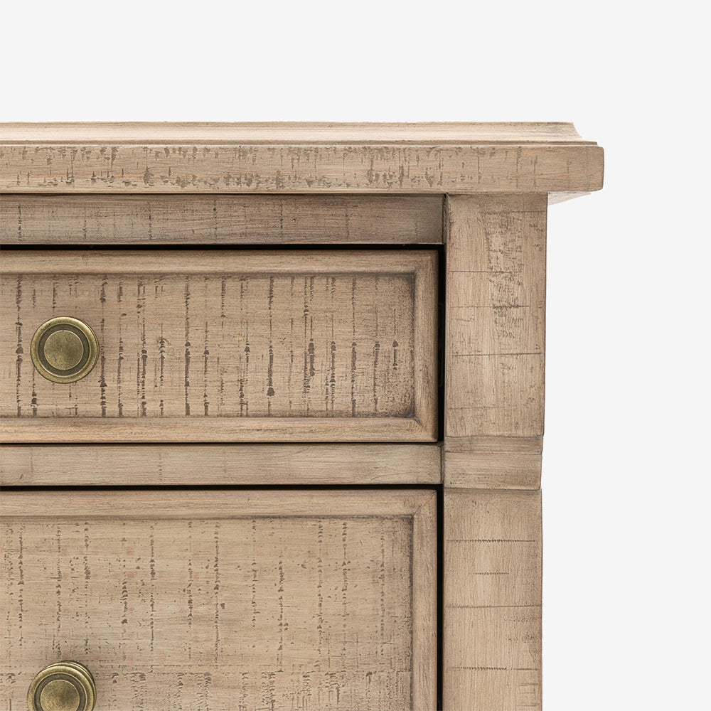 Cheviot 3 Drawer Bedside Table