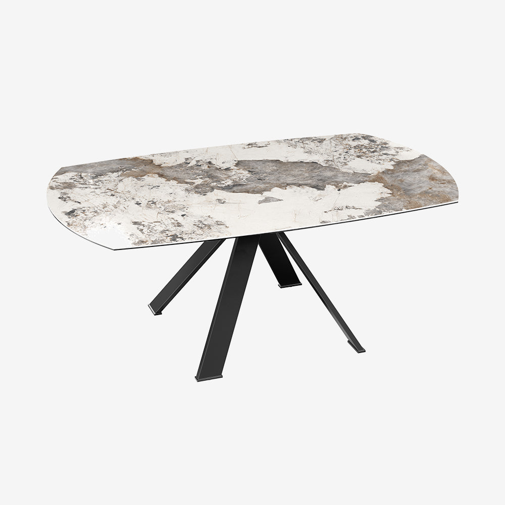 Grande Austen Dining Table in Calcatta Marble