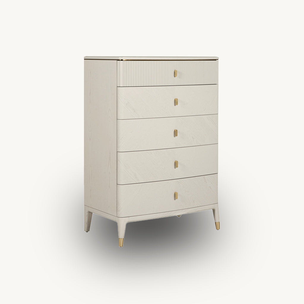 Dante 5 Drawer Chest in Beige