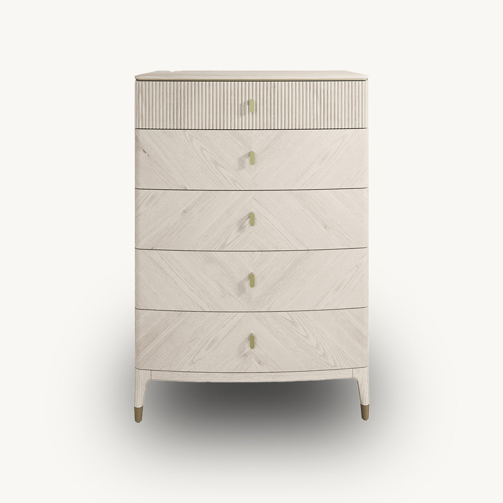 Dante 5 Drawer Chest in Beige