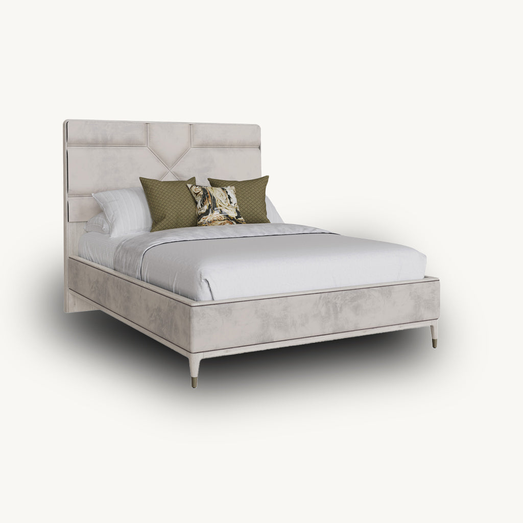 Dante Bed Base in Beige