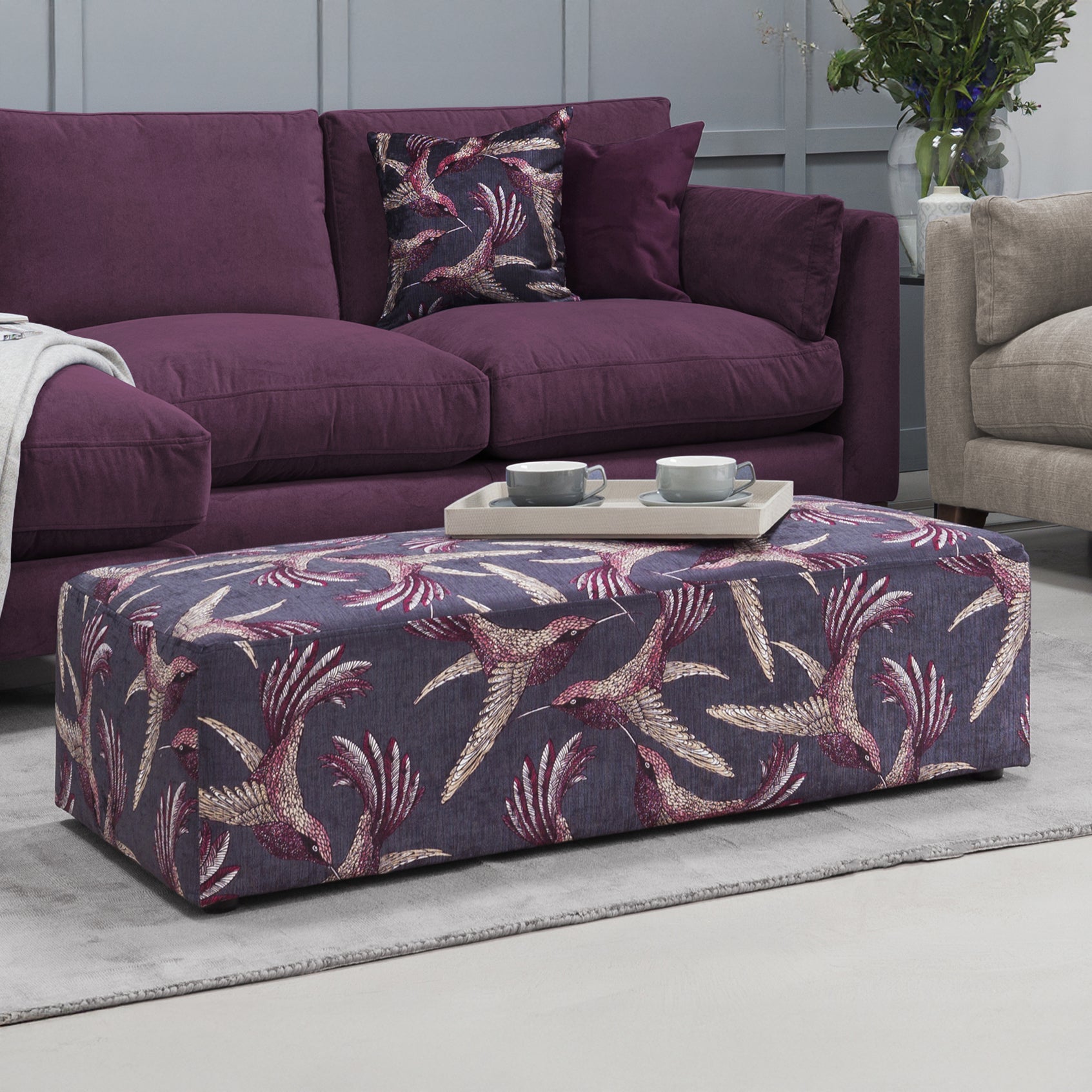 Daphne Oblong Footstool