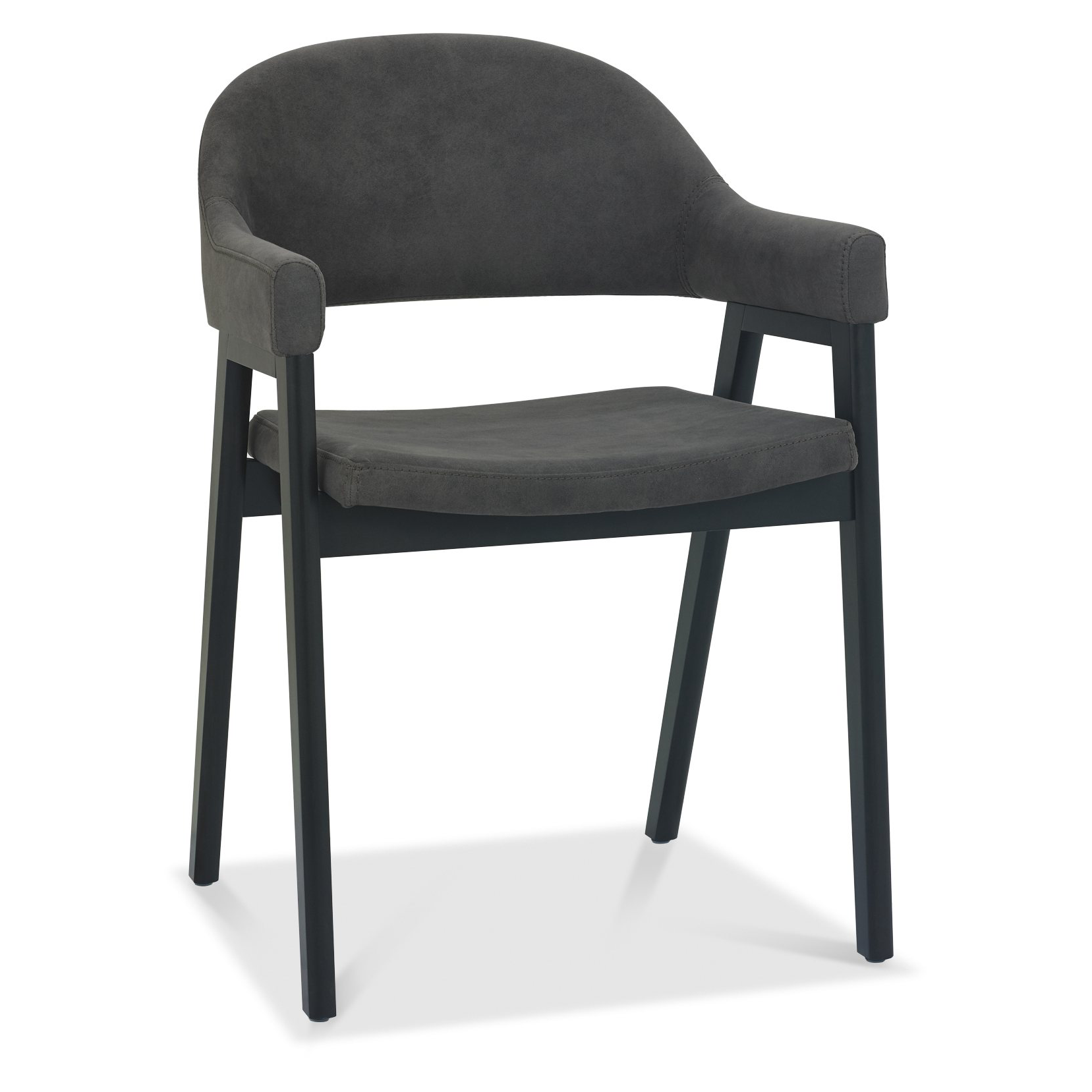 Highgate Peppercorn Armchair in Dark Grey
