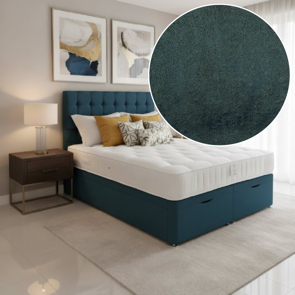 Arighi Bianchi Ottoman Stamford Bed in Blue