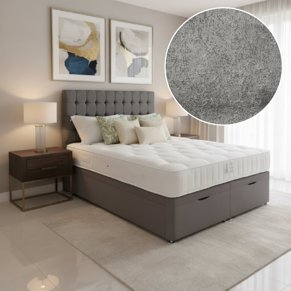 Arighi Bianchi Ottoman Bed Base in Dark Grey