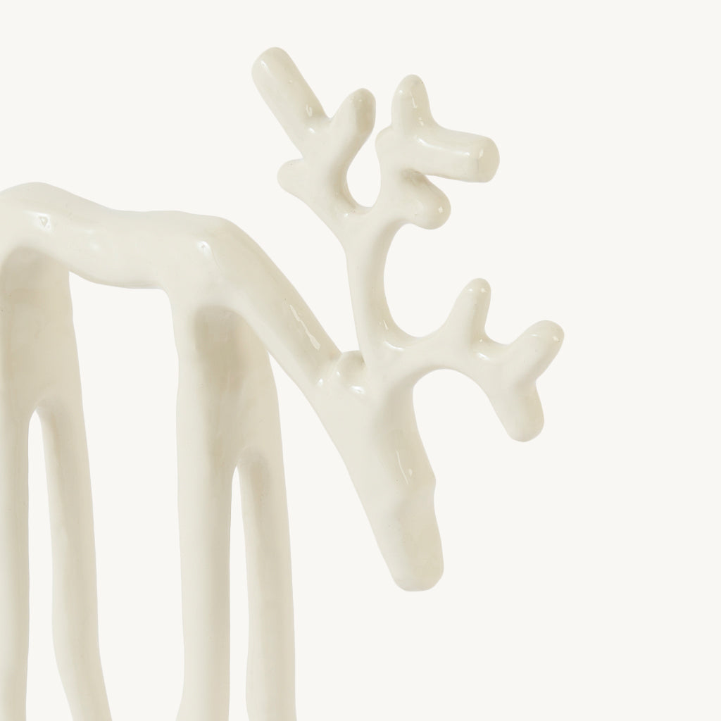 Metal Abstract Deer Ornament