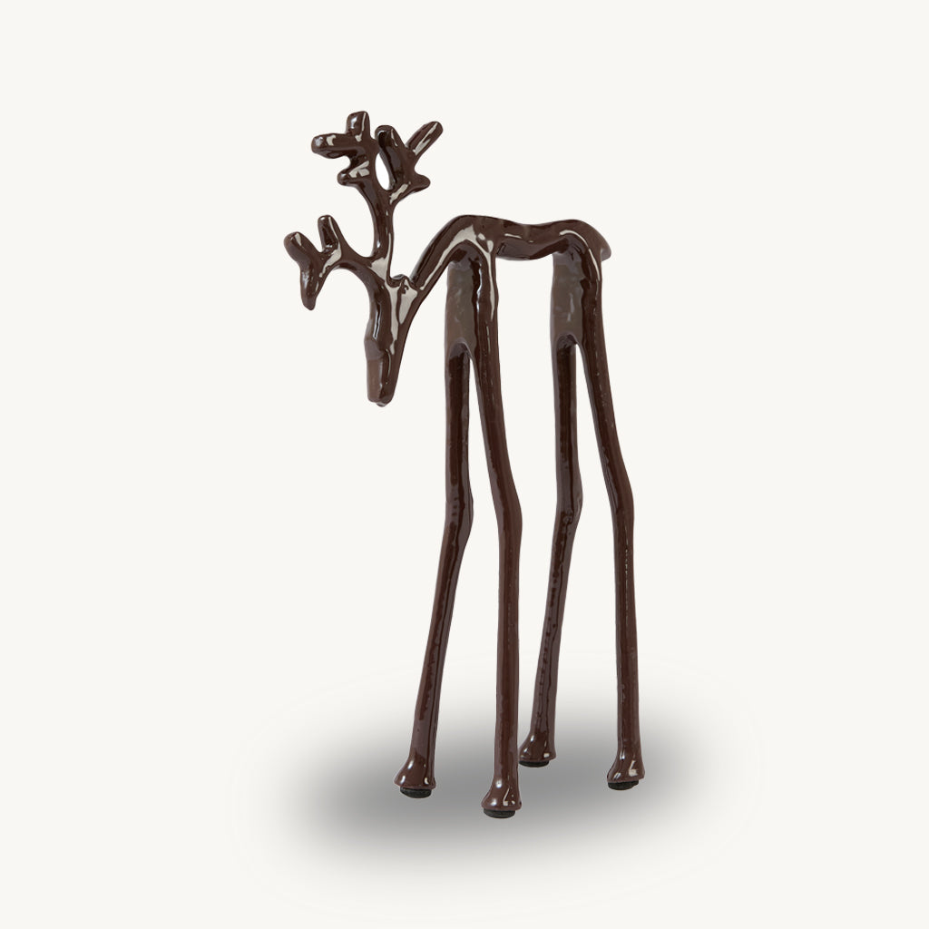 Metal Abstract Deer Ornament