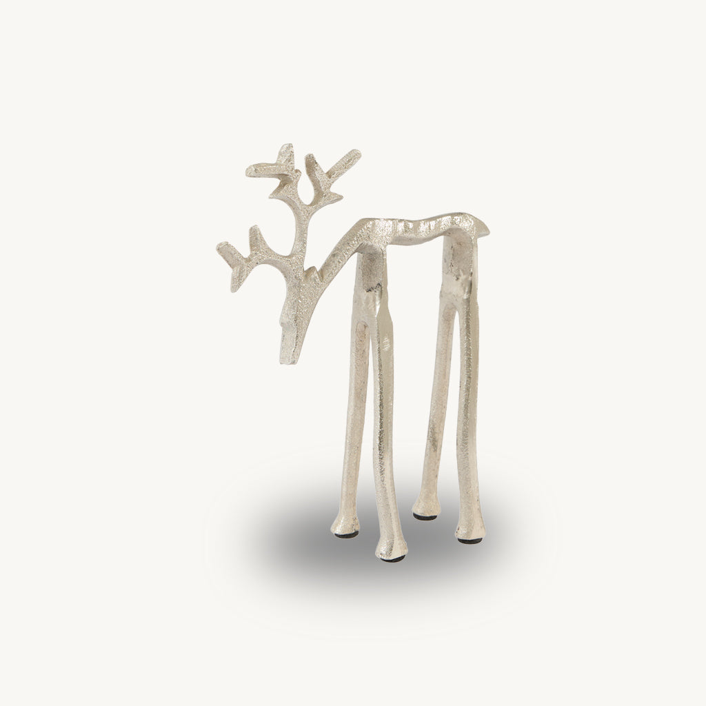 Metal Abstract Deer Ornament