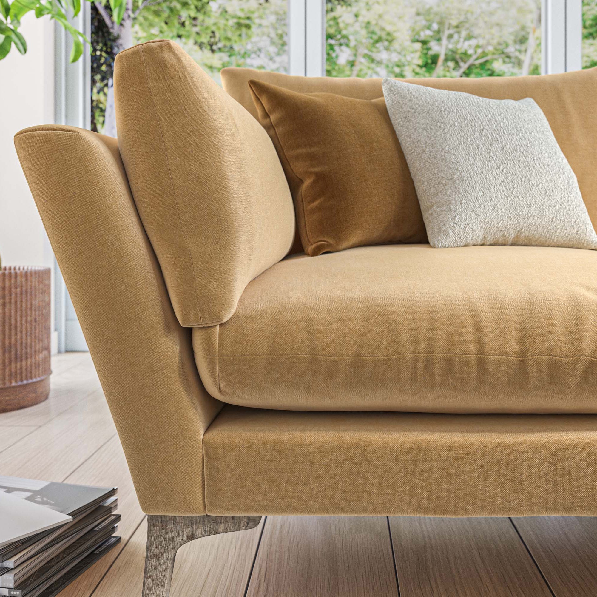 Oliver Sofa in Light Orange