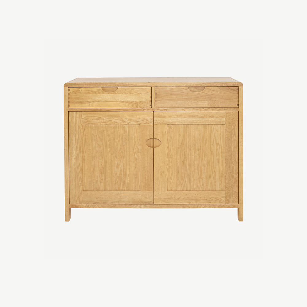Ercol Bosco small sideboard in a clear matt lacquer finish