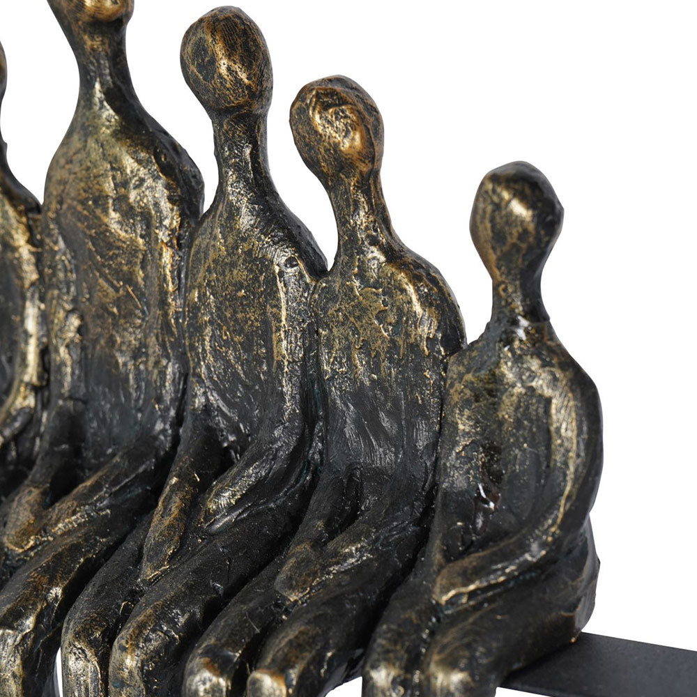 Bronze Family Light Sculpture