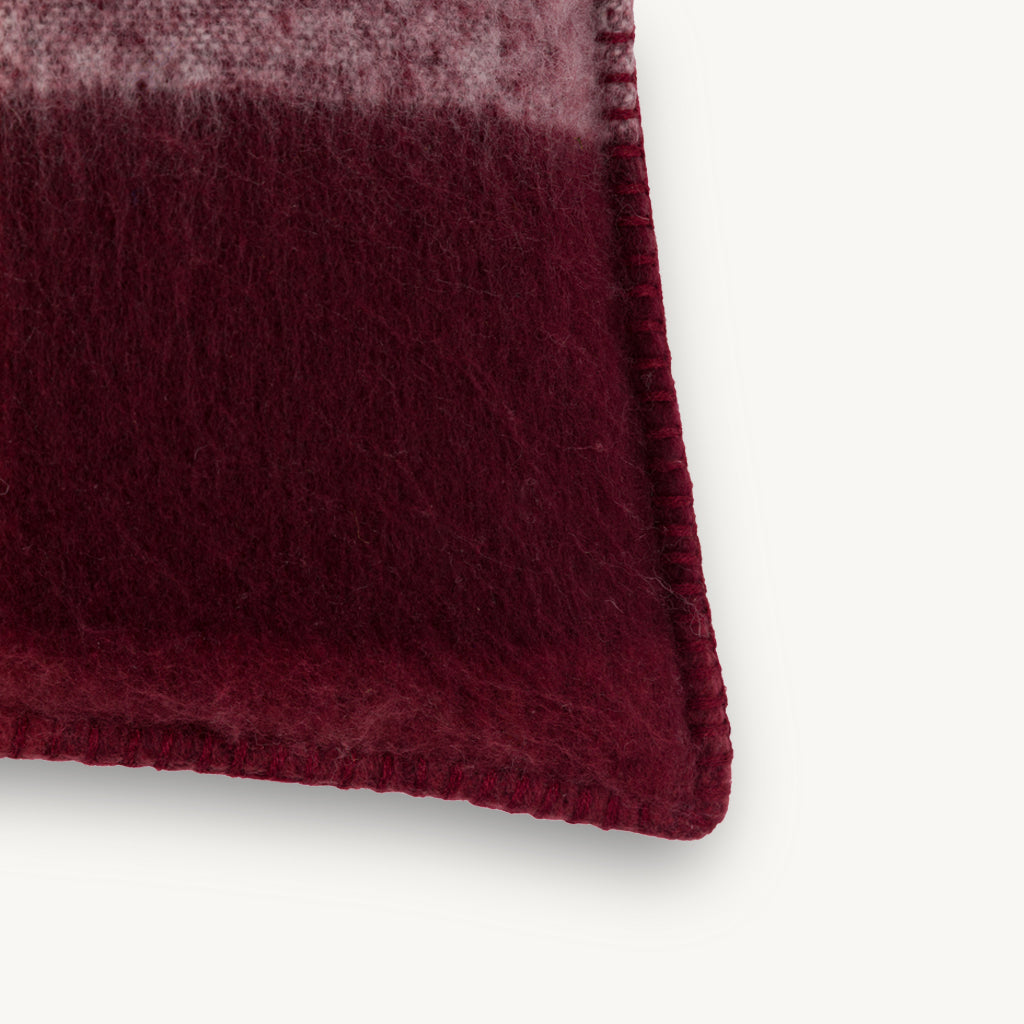 Check Faux Mohair Cushion