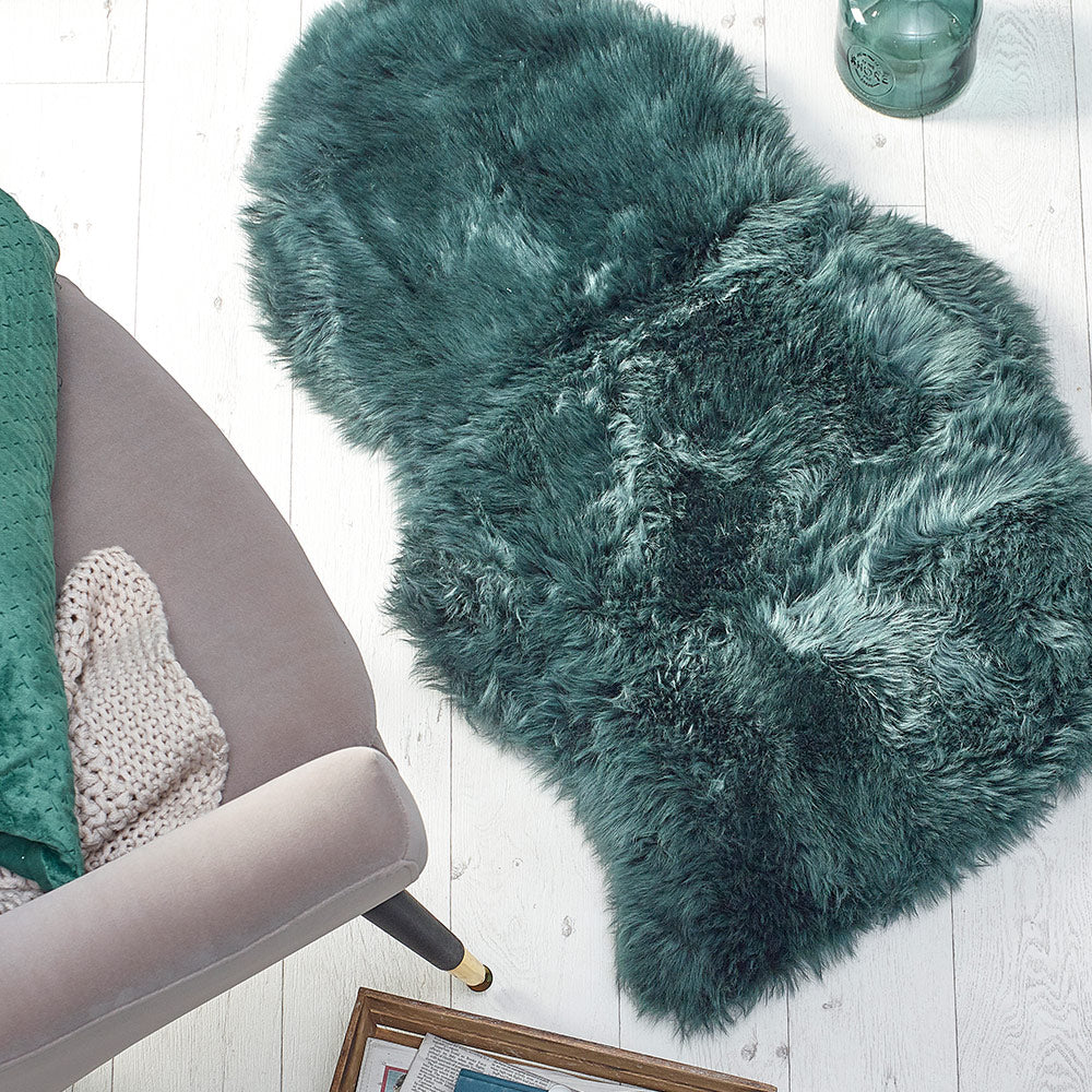 Australian Genuine Sheepskin Rug in Forest