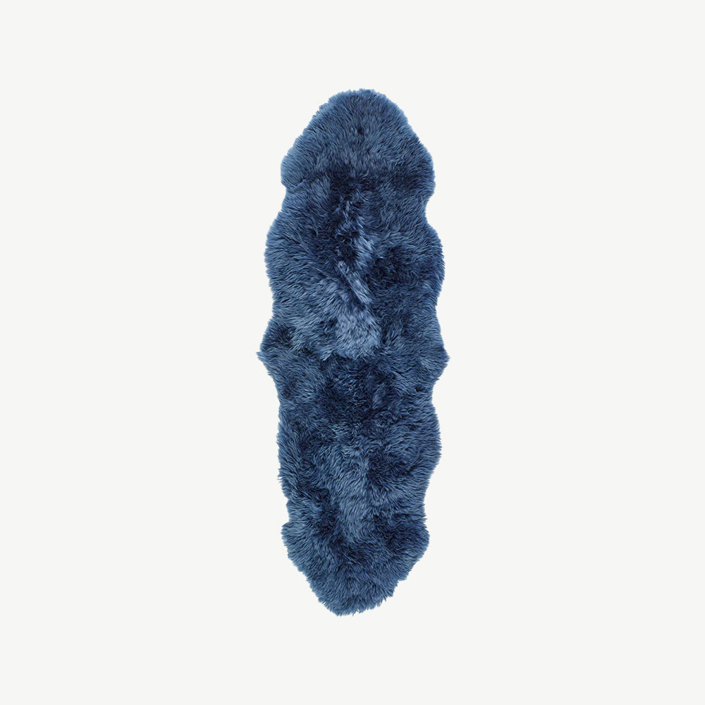 Australian Genuine Sheepskin Rug in Navy